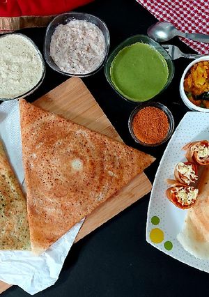 ઢોંસા પ્લેટર (dosa platter recipe in gujarati) રેસીપી મુખ્ય ફોટો