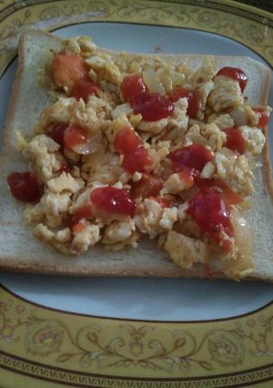 Foto resep Roti tawar Shakshouka (Menu Sarapan) Khas Timur Tengah