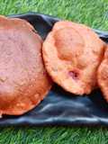 Leftover beetroot carrot tomato pulp poori