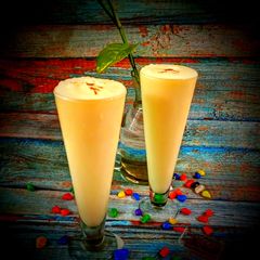 A picture of Kesar lassi.