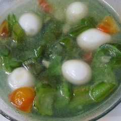 Sayur oyong telur puyuh রেসিপির প্রধান ছবি