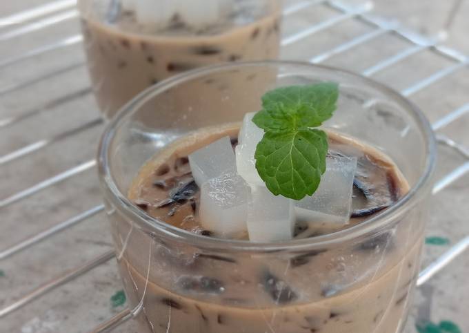 Resep Pudding cappucino cincau yang Menggugah Selera