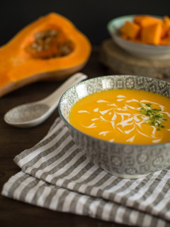 Una foto de Crema de calabaza