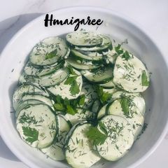 Cucumber salad A picture of Cucumber salad.