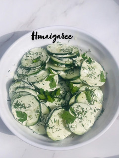 A picture of Cucumber salad.