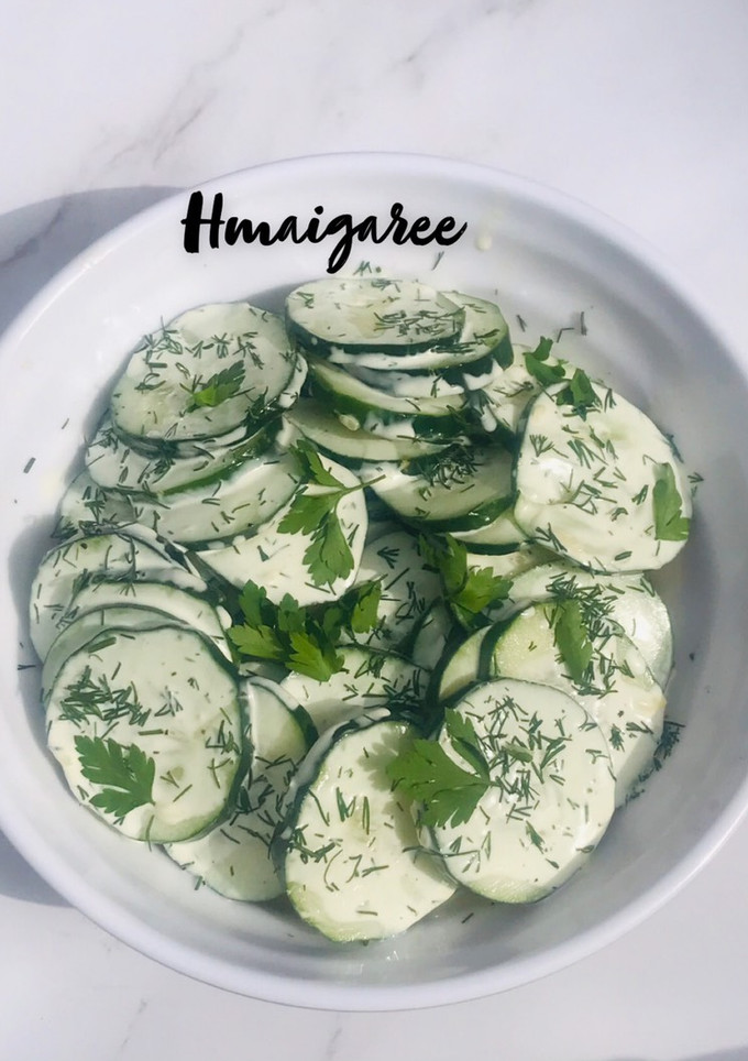 A picture of Cucumber salad.