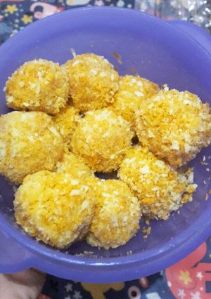 Foto resep Mpasi 10m potato shrimp cheese crouqette 🍤
