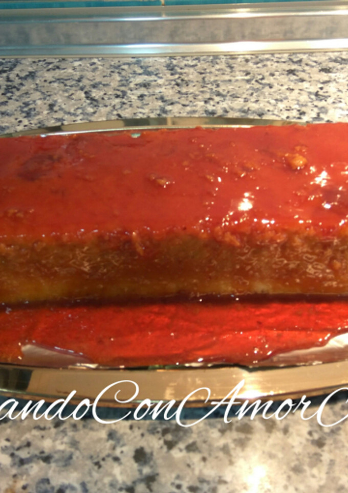 Una foto de Budín de pan casero