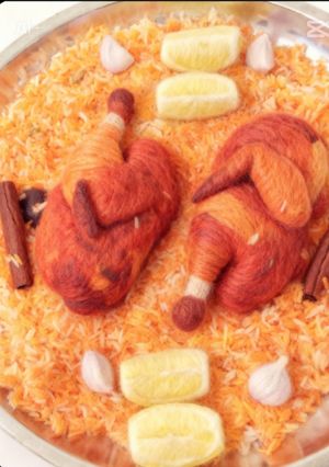 صورة لوصفة مندي الدجاج بالفرن🐔😋