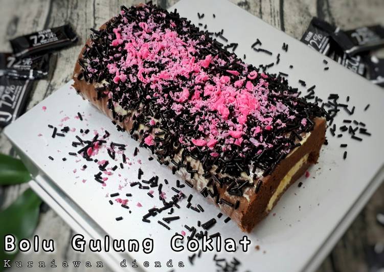 Bolu gulung coklat (kukus)