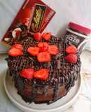 Simple cake (blackforest cake kukus)