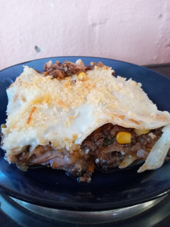 Una foto de Lasagna de carne 🇺🇾💙