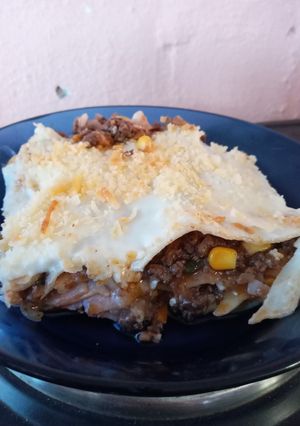 Una foto de Lasagna de carne 🇺🇾💙