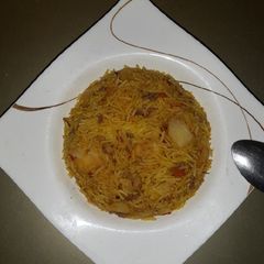 A picture of Quick potato basmati rice.