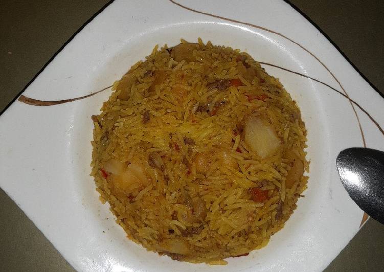 Simple Way to Make Homemade Quick potato basmati rice