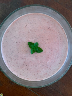 Una foto de Mousse de frutilla