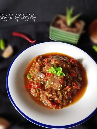 Langkah Gampang Menyiapkan Resep Sambal Terasi Goreng #34 yang Lezat Sekali Anti Ribet, Mantap Sekali