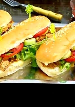 A picture of Chicken tikka sandwiches  #Cookpadramadan.