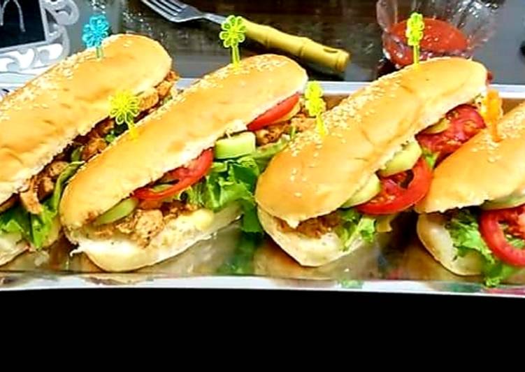 Steps to Prepare Award-winning Chicken tikka sandwiches  #Cookpadramadan