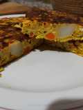 Tortilla con verduras del puchero