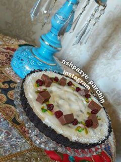 عکسی از دستور چیزکیک یخچالی اورئو 🌸