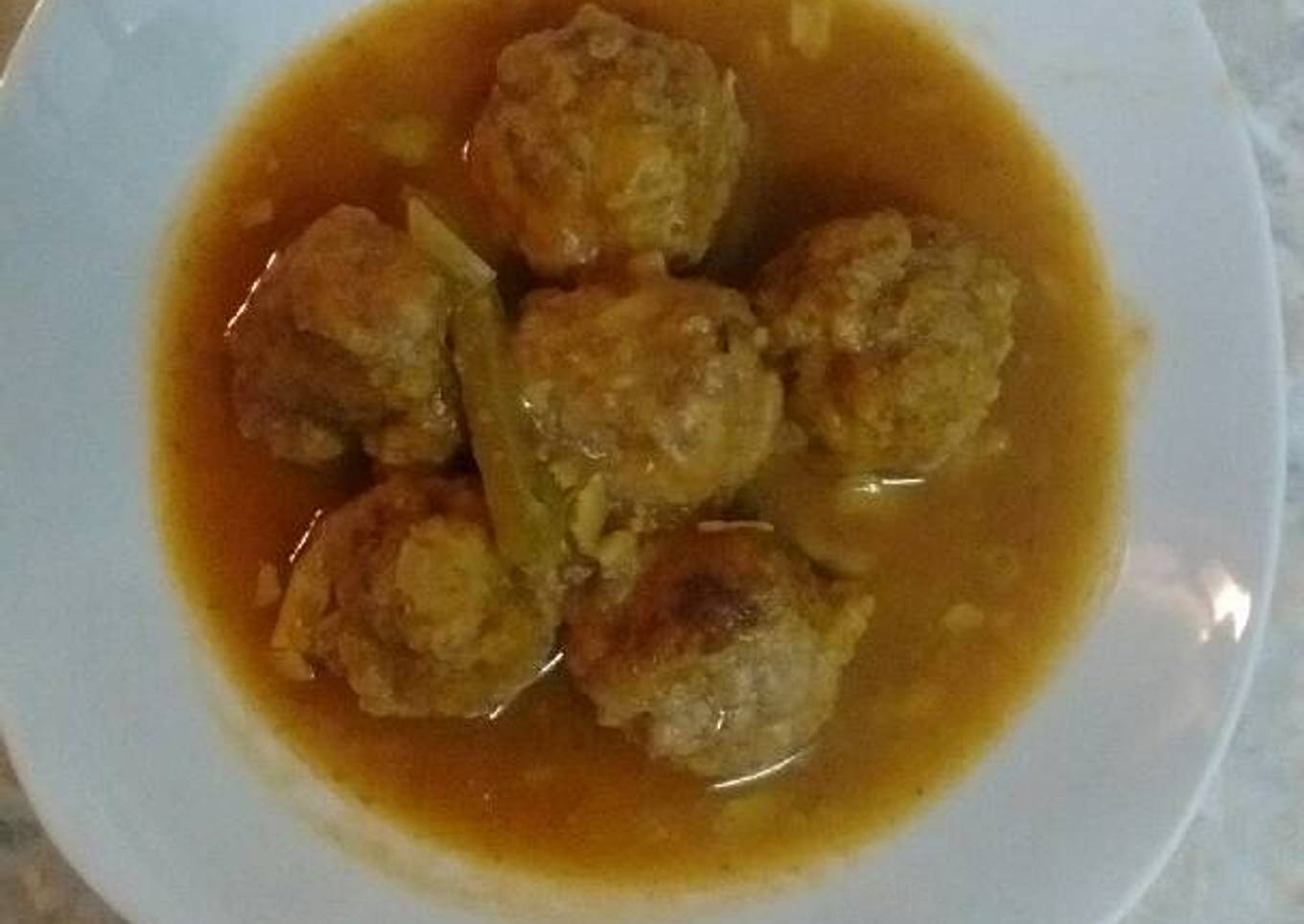 Albóndigas en salsa de calabaza