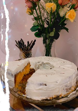 صورة لوصفة كيكة الزعفران 🍰