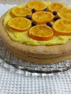 Una foto de Torta rústica de naranjas