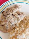 Fish Fillet with Creamy Mushroom Sauce