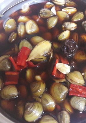 鹹蜆 的食譜成品照片