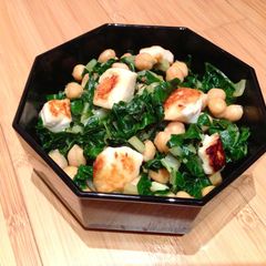 Sautéed Silverbeet with Chickpeas A picture of Sautéed Silverbeet with Chickpeas.