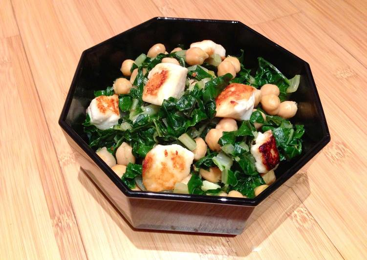 Steps to Make Favorite Sautéed Silverbeet with Chickpeas