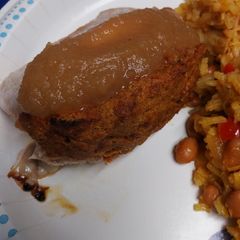 Chorizo stuffed Pork A picture of Chorizo stuffed Pork.