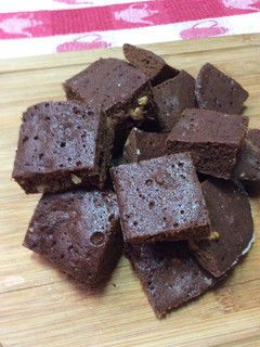 Una foto de Brownies para diabéticos en el microondas