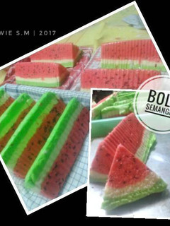 Foto resep Bolu Semangka