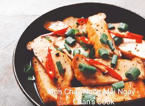 Hình của món Đậu hũ kho tiêu chay.