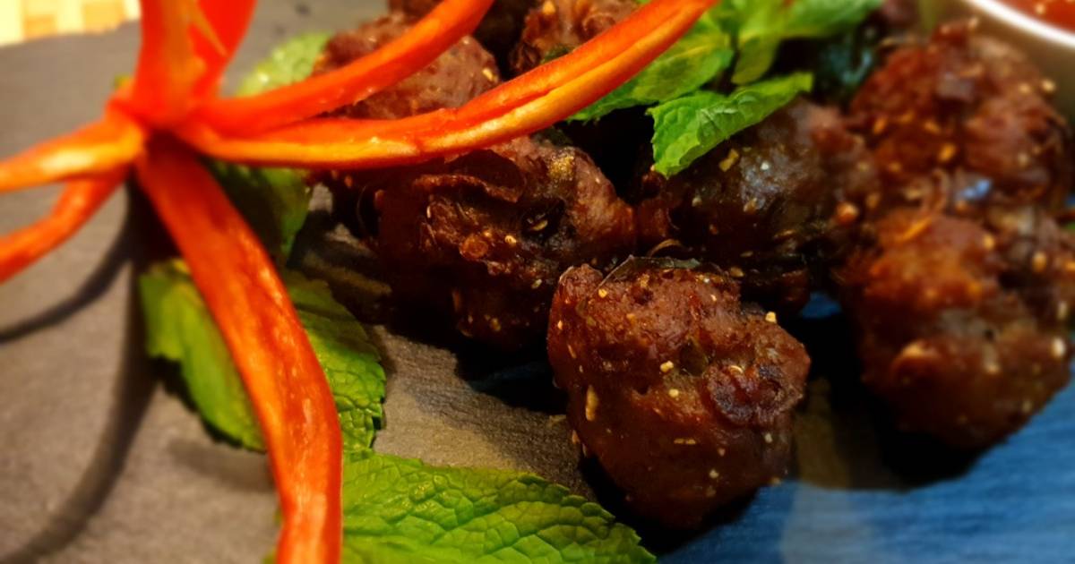 สูตร ลาบหมูทอด Thai Laab Meatballs โดย Happy Belly Thai Kitchen - Cookpad