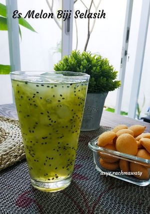 Foto resep Es Melon Serut Biji Selasih