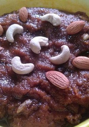 A picture of Atta Gur Halwa.