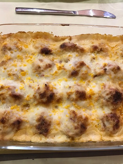 Una foto de Huevos rellenos con bechamel