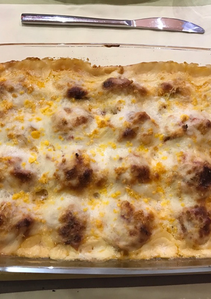 Una foto de Huevos rellenos con bechamel