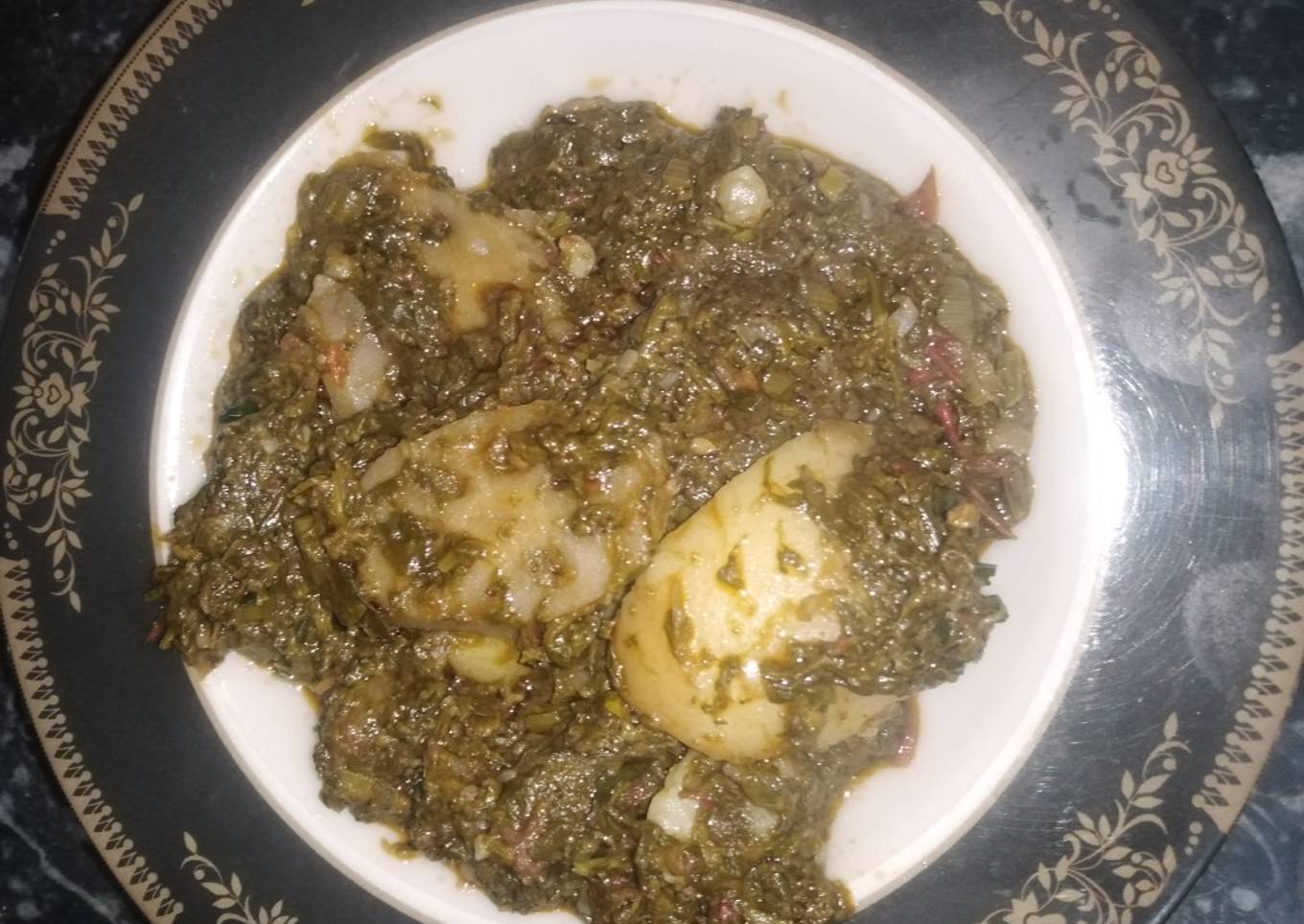 Palak aloo ki sabzi