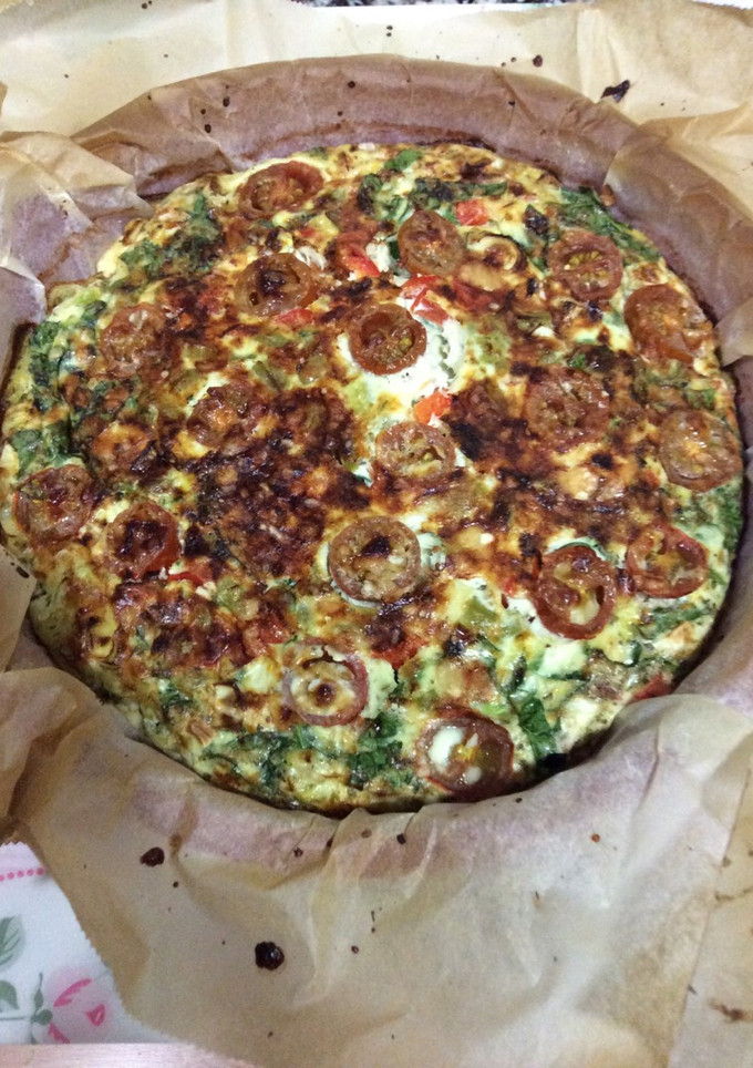Una foto de Quiche vegetal baja en calorías