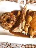 Pavo con salsa de champiñones