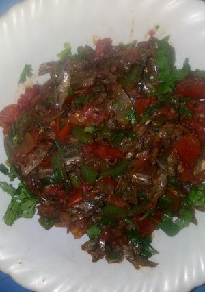 A picture of Wet fried omena.