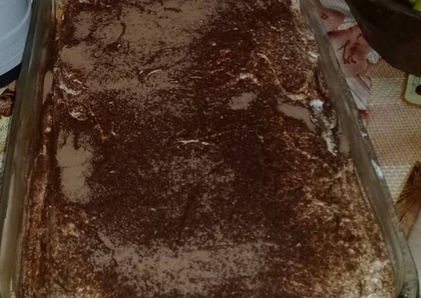 Tiramisú reversionado con dulce de leche