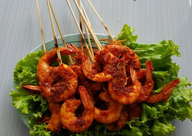 Cara mudah memasak Udang bakar pedas ala Mommy Gissel yang Enak Banget