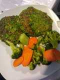 Tortitas de espinacas y garbanzos