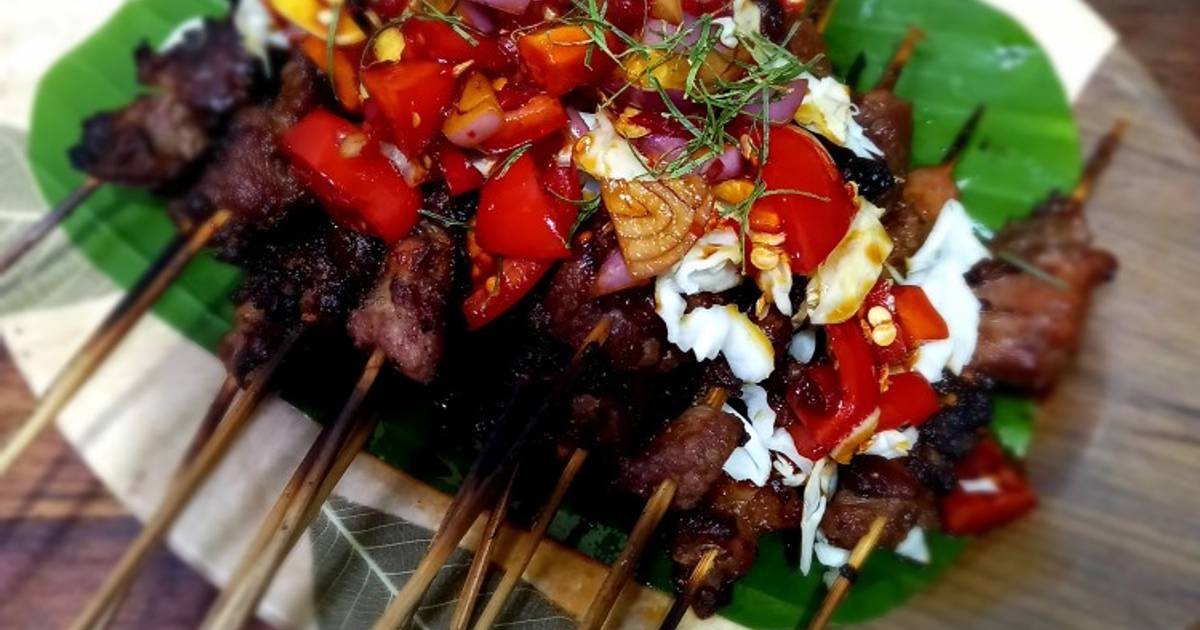 Resep Sate Kambing Sambal Kecap Ala Rumah Oleh Bunda Zaza Cookpad