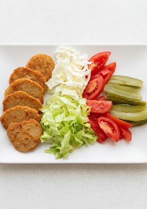 عکسی از دستور فلافل ساده با نخود پخته شده